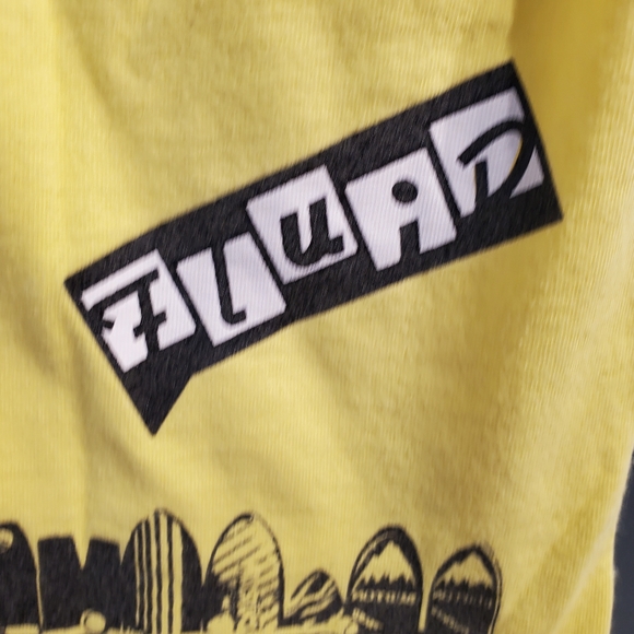 Unisex (Mens Small), Short Tee Shirt, Mountain, Boarding, Yellow with Black - Picture 4 of 10